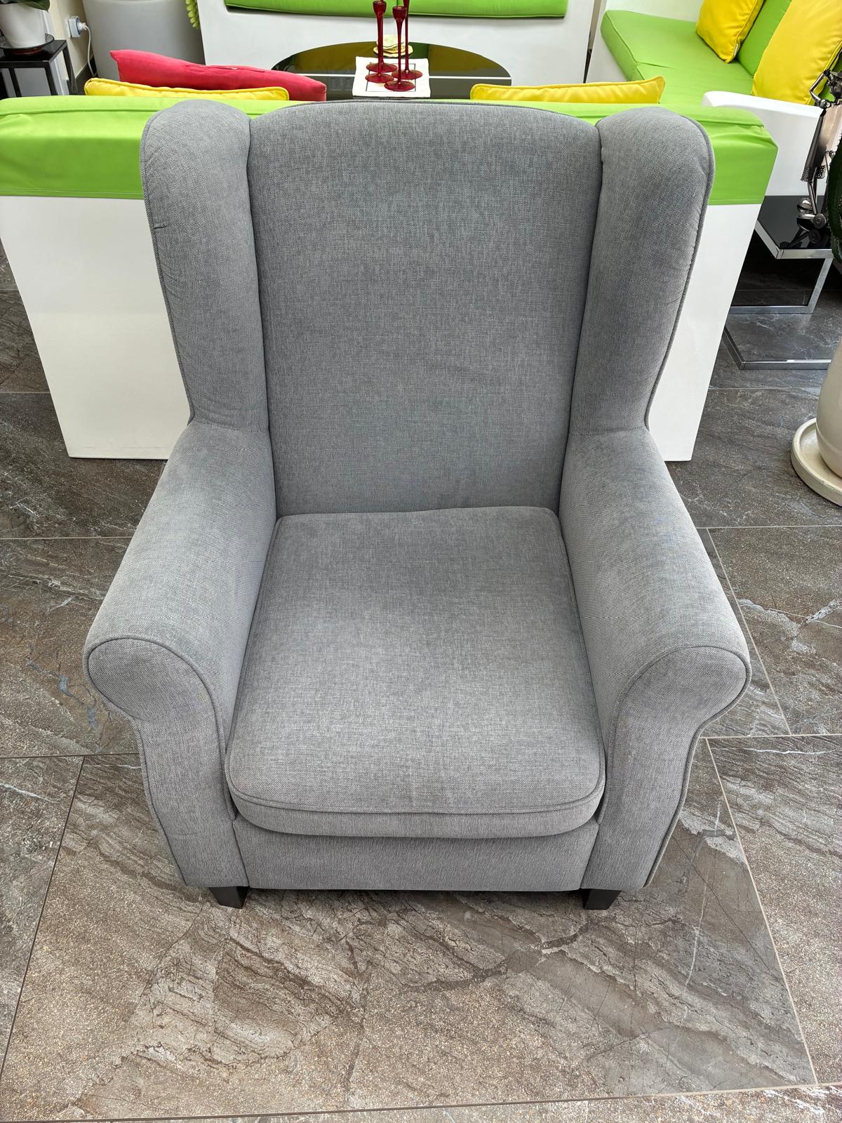 Grey armchair after professional upholstery cleaning by Clean Sur
